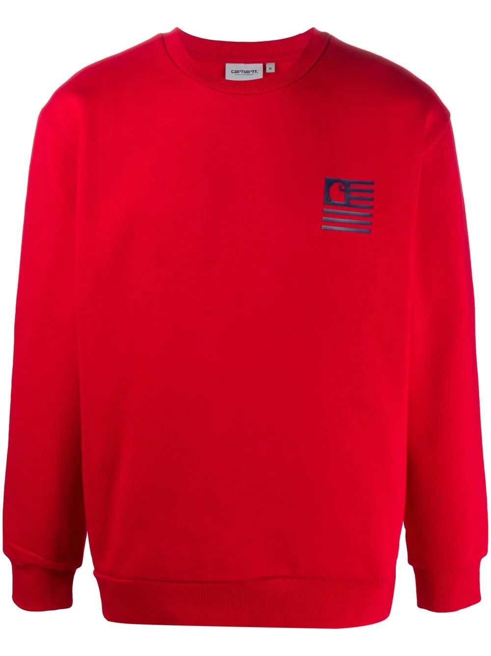 crew neck logo print jumper - 1