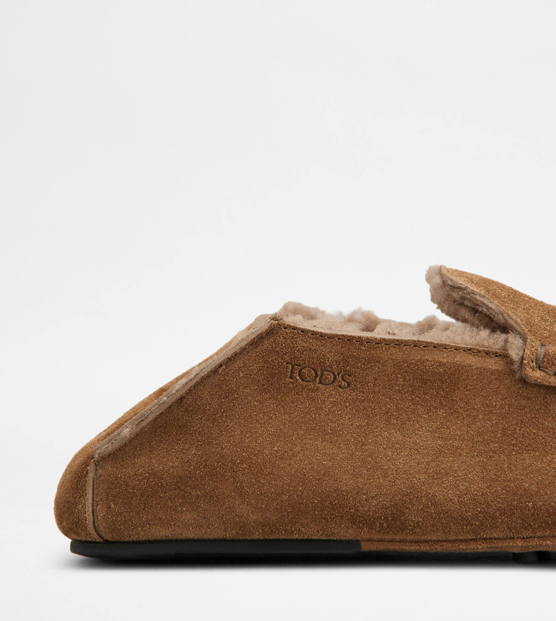 SLIPPER LOAFERS IN SUEDE - BROWN 5