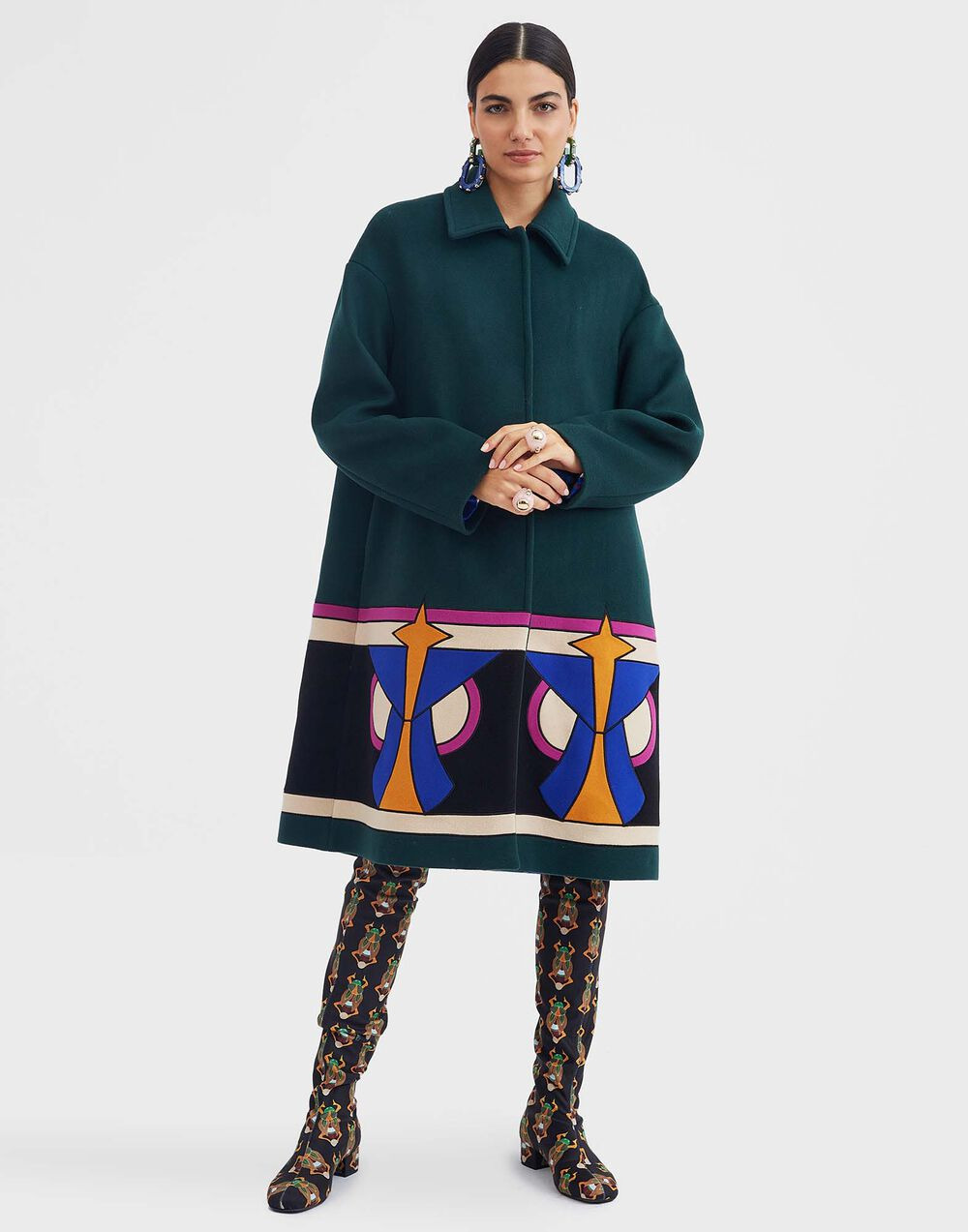 Boxy Coat Intarsia - 6