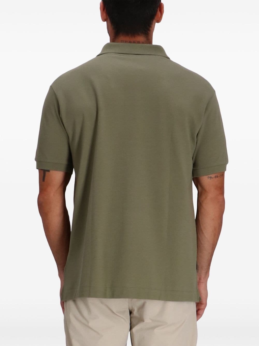 logo-embroidered polo shirt - 4