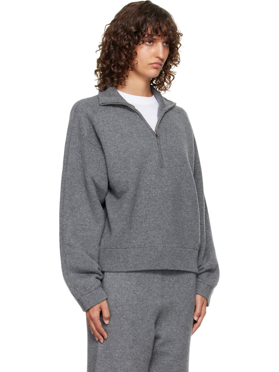 Gray Dries Cashmere Zipped Sweater - 2