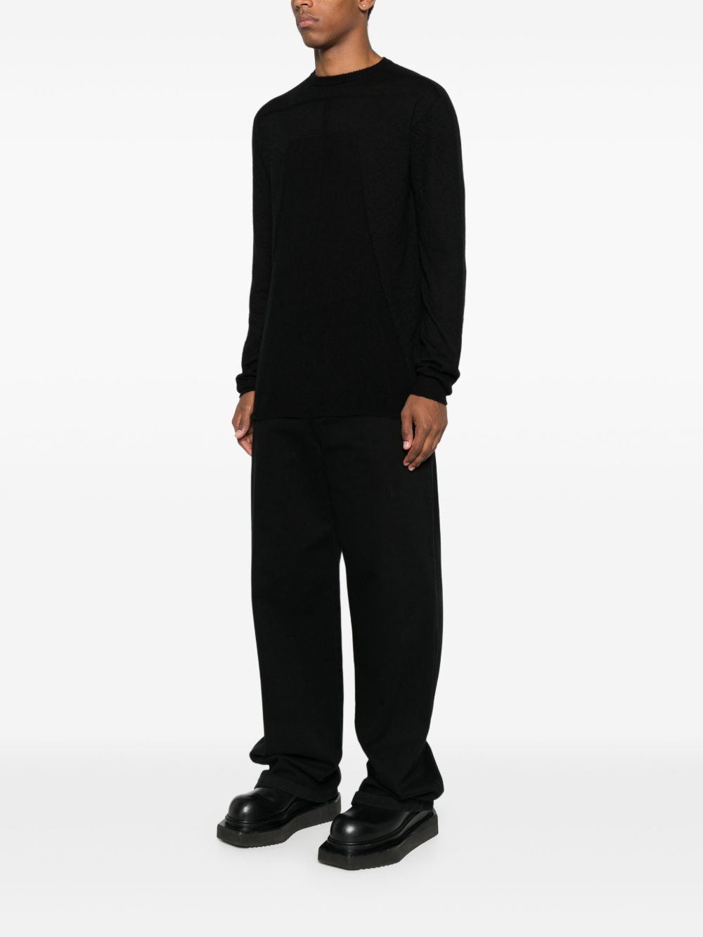 long-sleeve cashmere sweater - 3