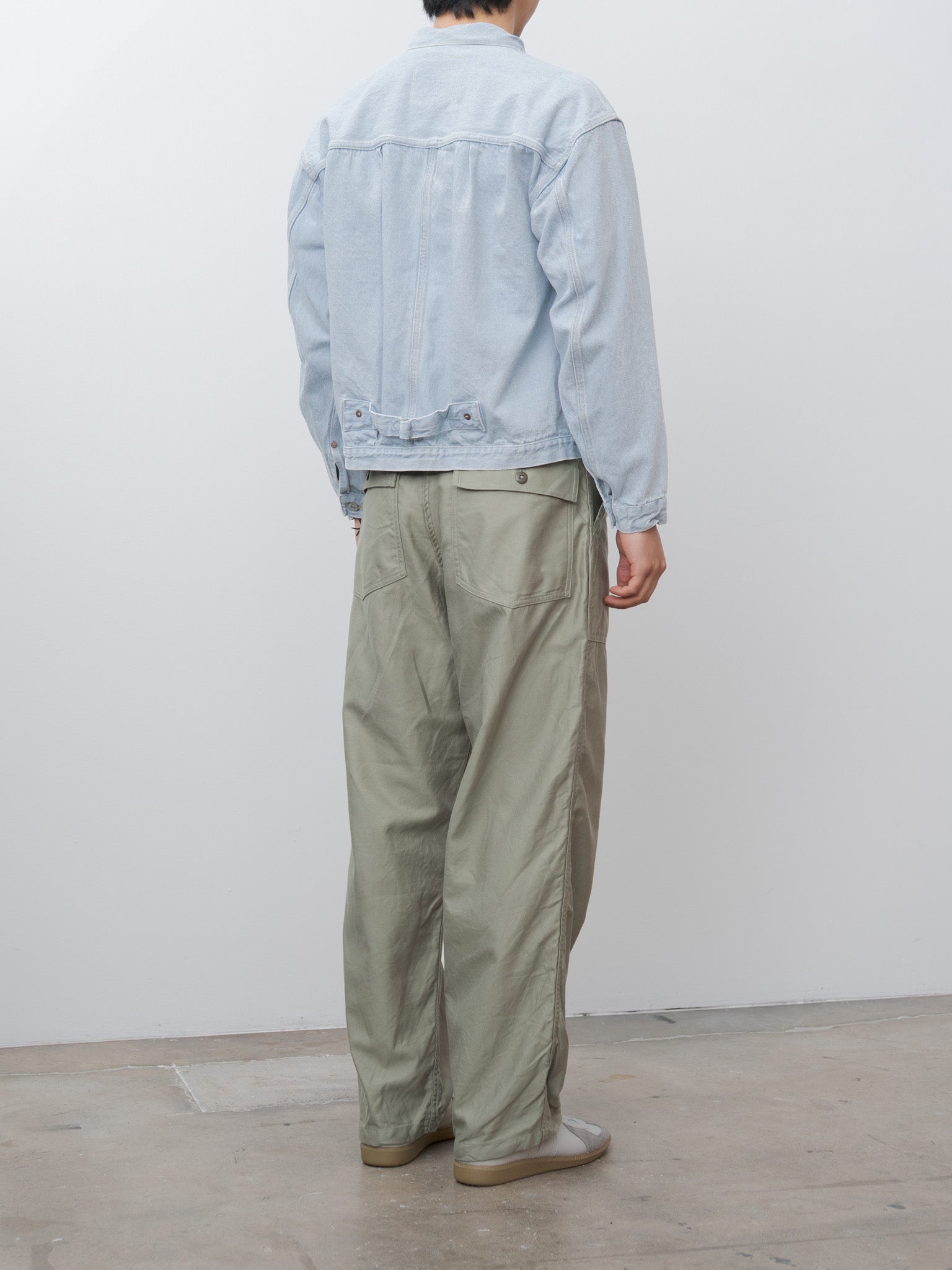 Denim Trucker 1P Jacket - Indigo Ice Wash - 5