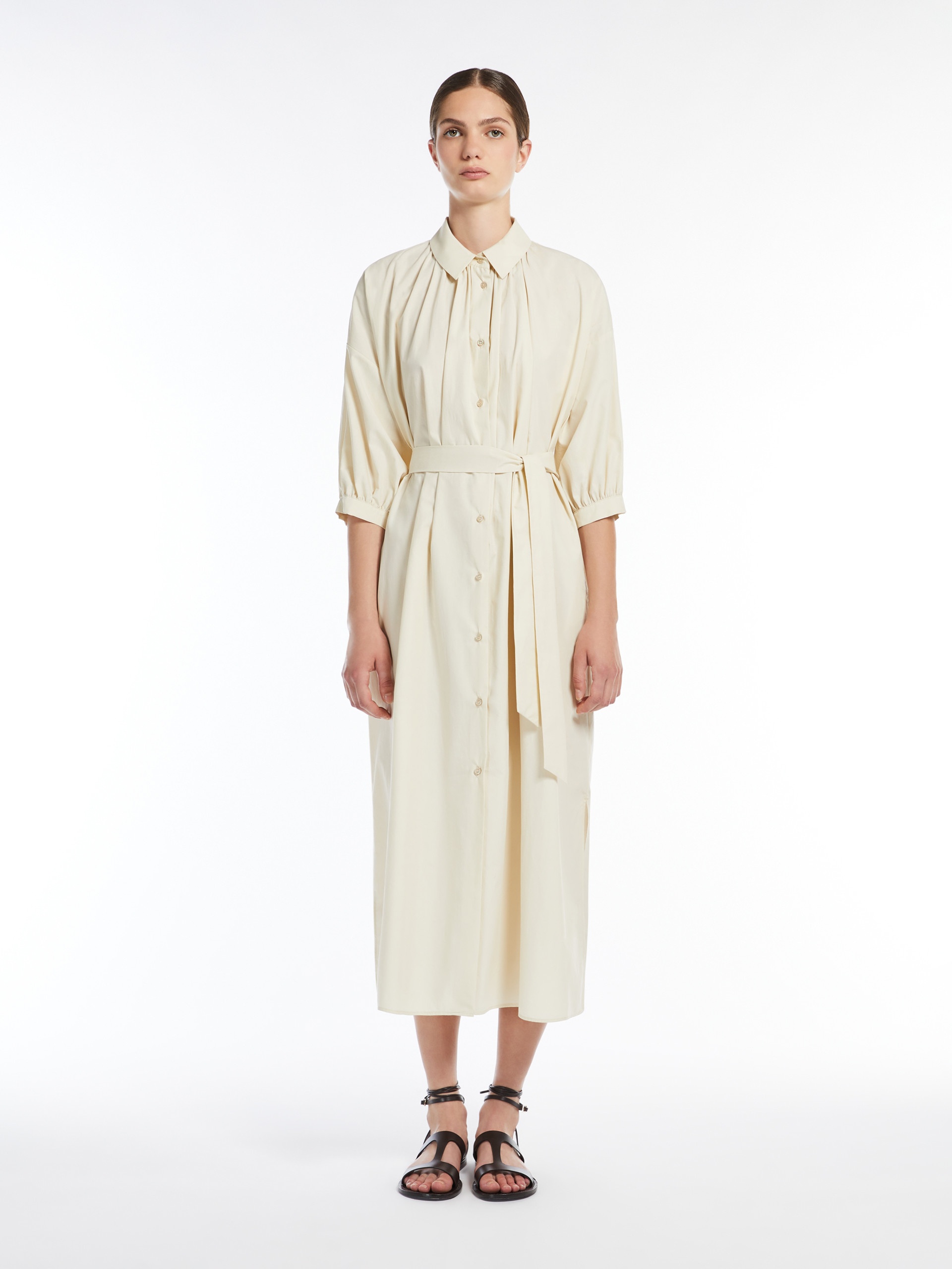 CATONE Cotton canvas shirt dress - 3