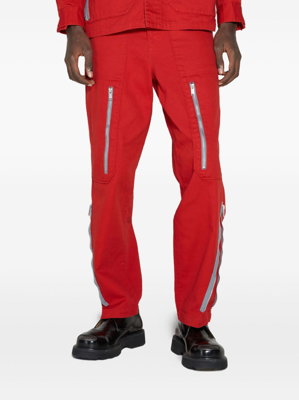 cotton twill trousers - 1