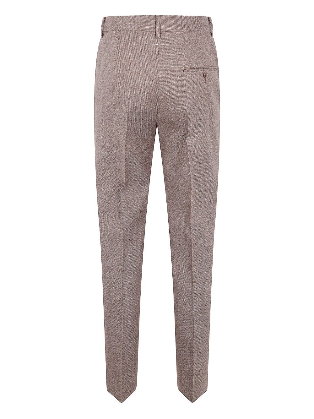 textured wool tailored trousers - 2