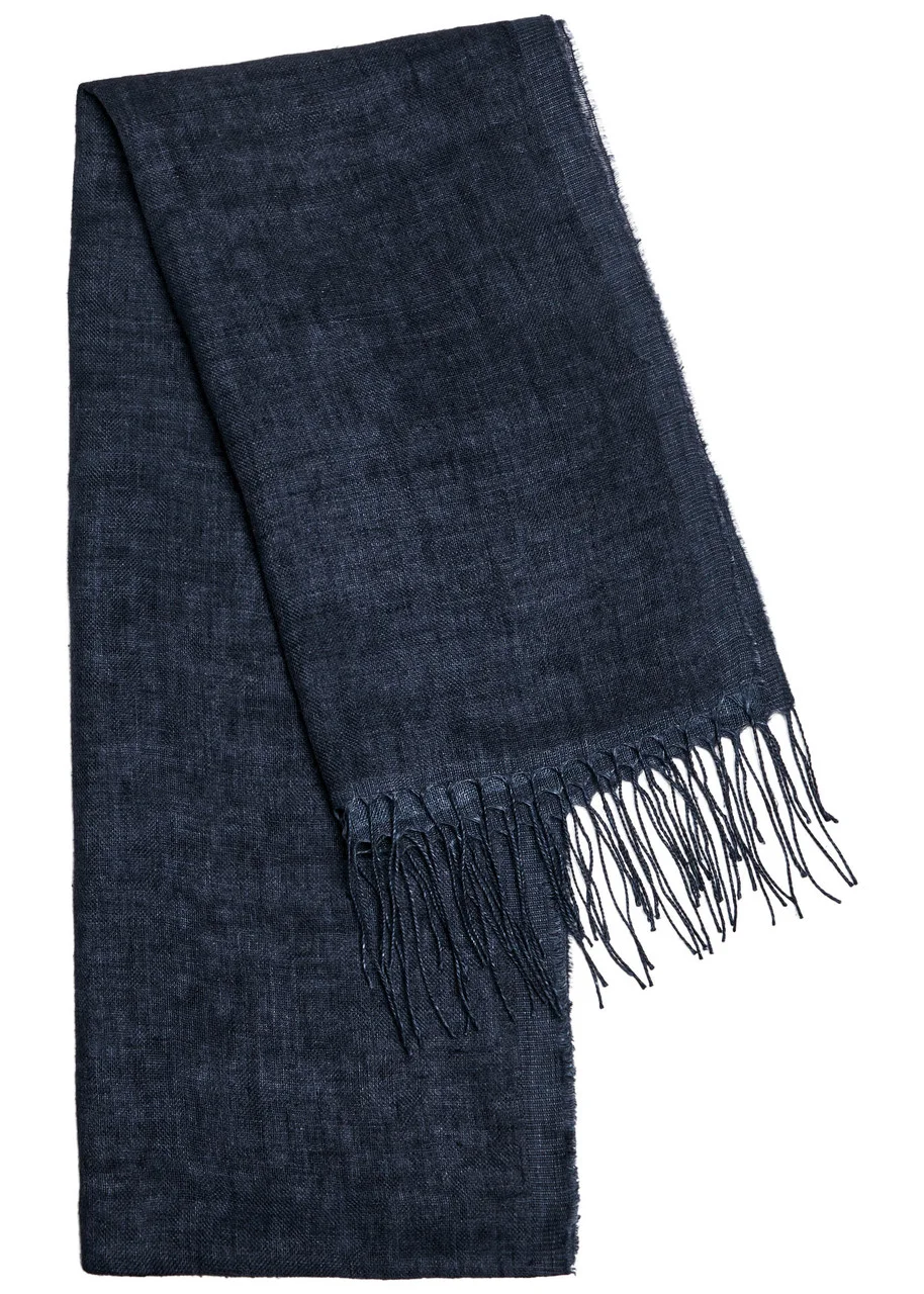 Eileen Fisher Two-tone Linen Scarf - 1