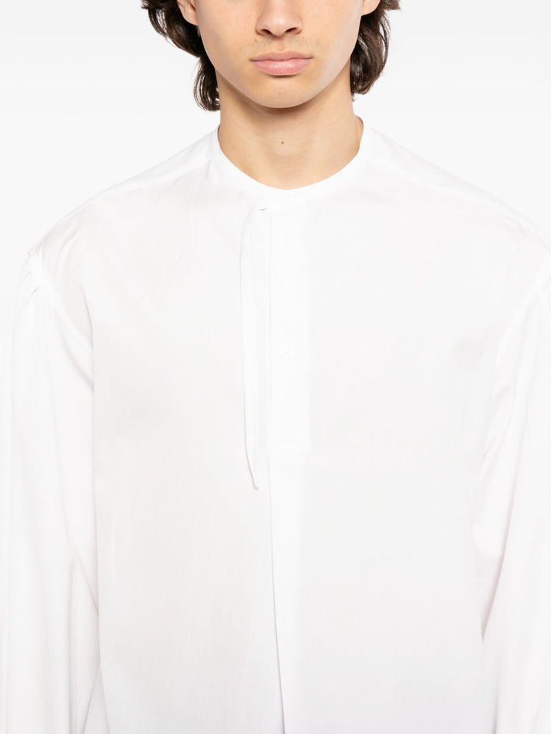 gathered-sleeve shirt - 1