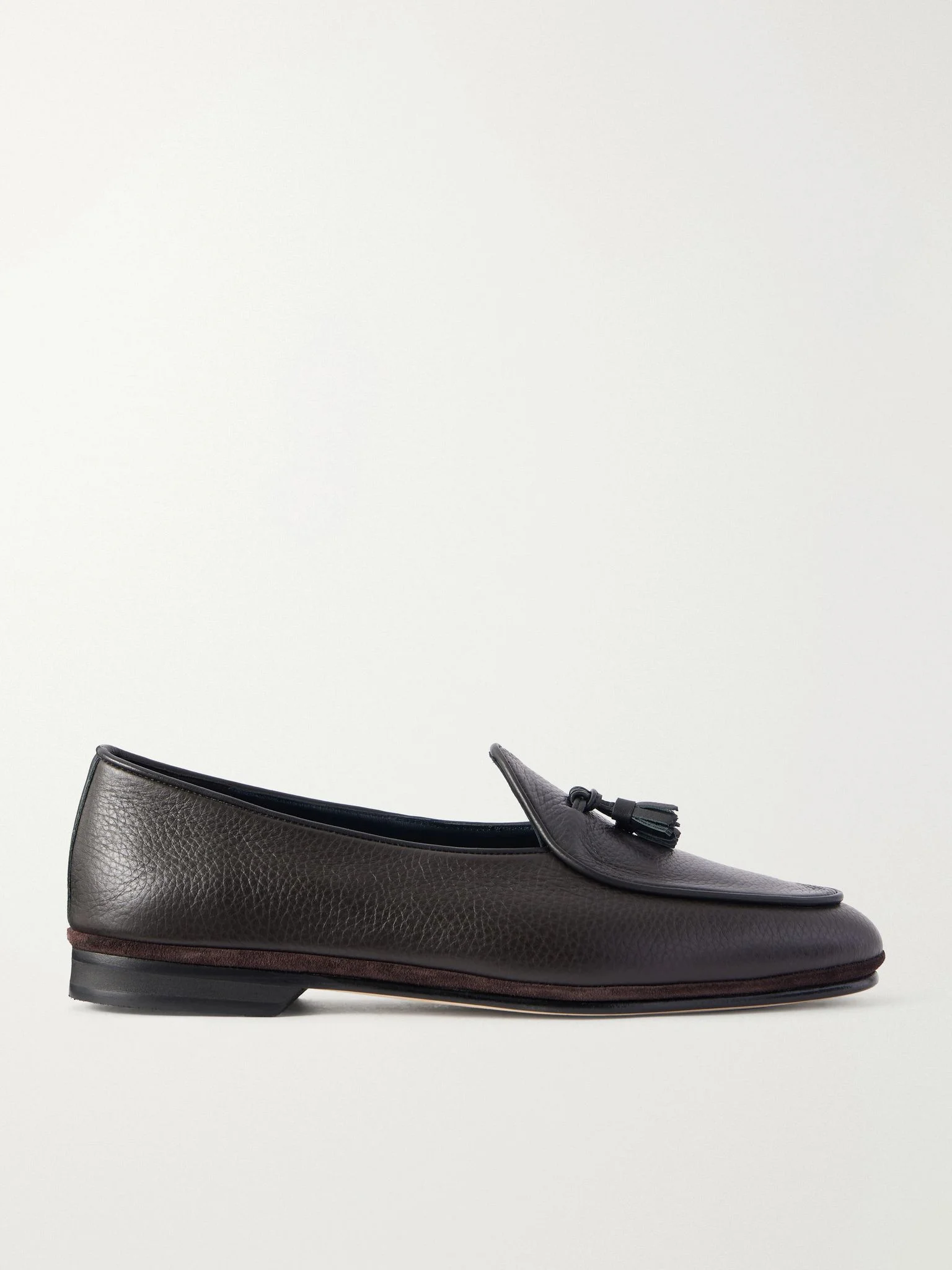 Marfy Tasseled Full-Grain Leather Loafers Brown - 1