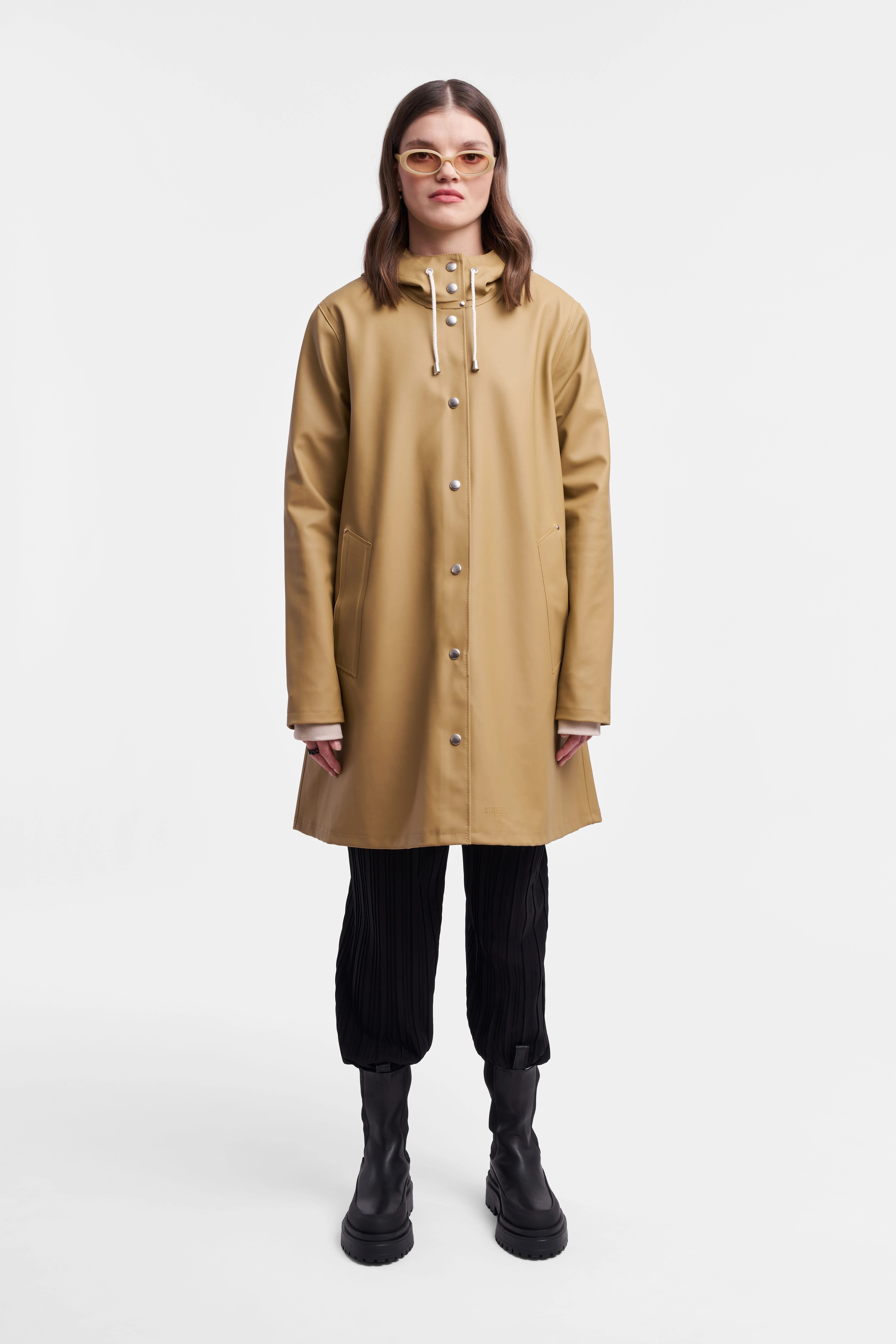 Women's Sand Raincoat - Mosebacke - 1