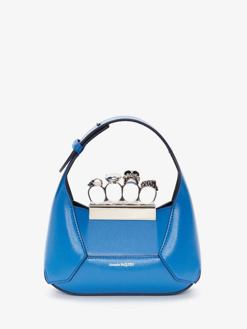 Women's The Jewelled Hobo Mini Bag in Galactic Blue 1