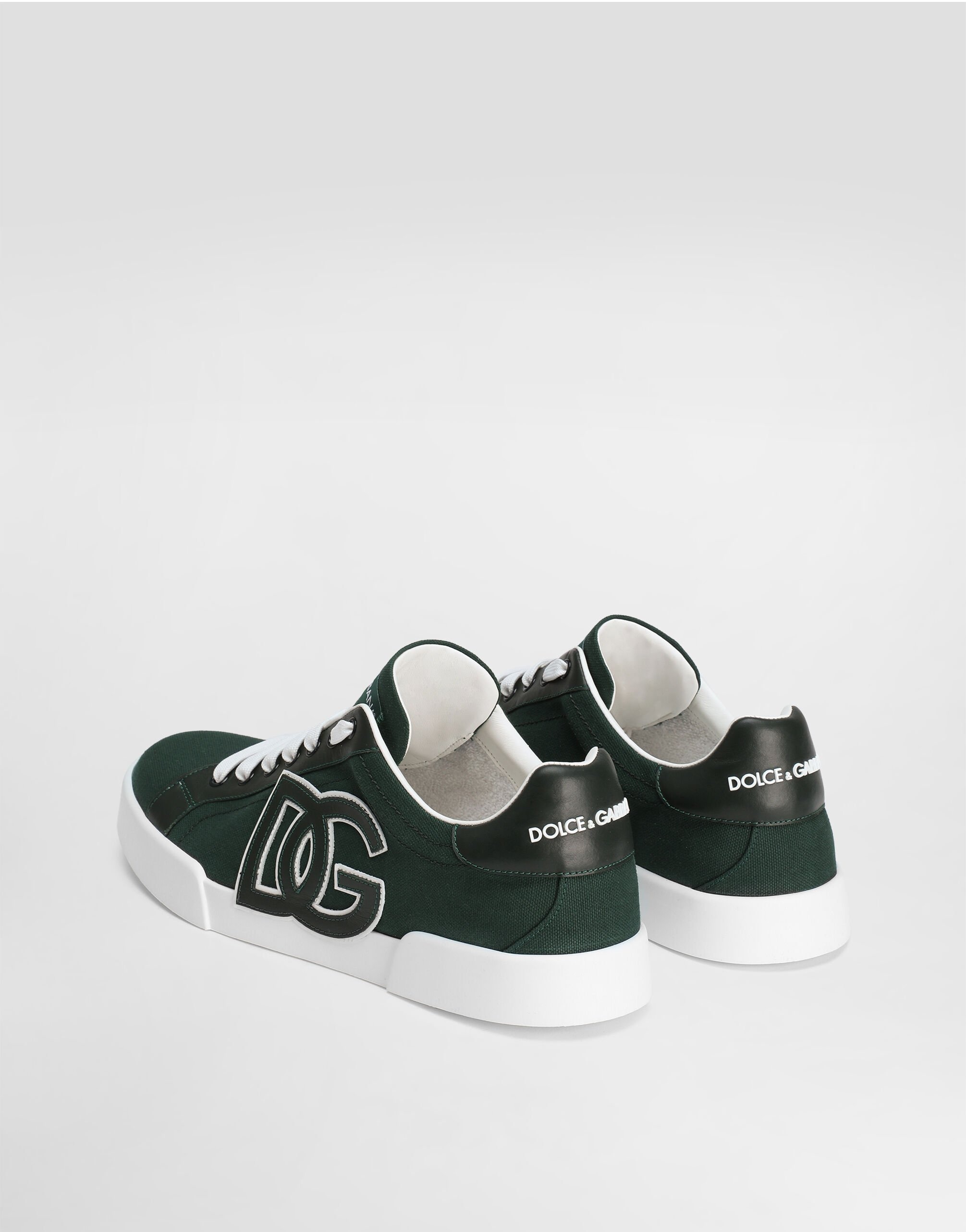 Portofino light strobel sneakers in canvas and calfskin - 3