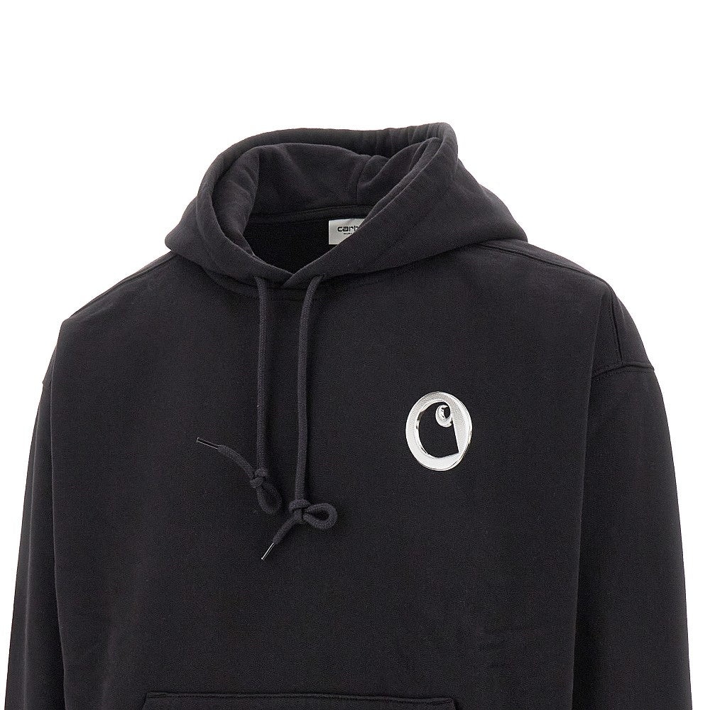 【Carhartt】HOODED CHARM LINK SWEATSHIRT R5049 Carhartt WIP Hooded Charm Link Sweat, Black / Silver