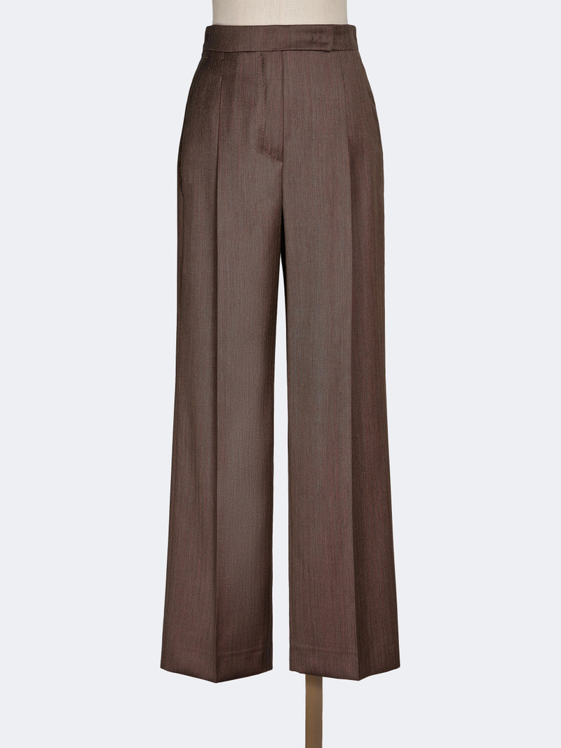 FIORIRE Wool and silk trousers - TOBACCO 1