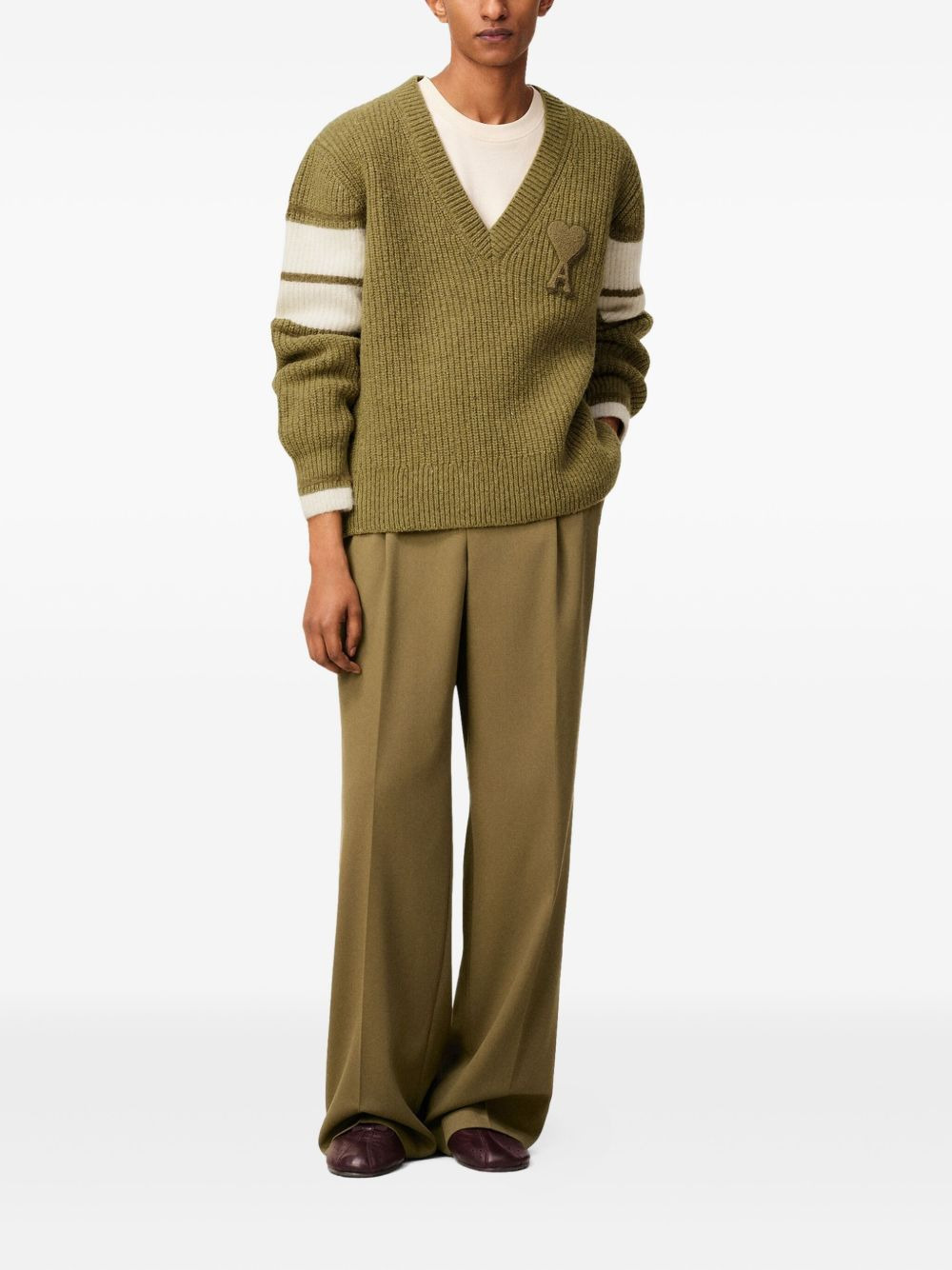 Ami de Coeur v-neck sweater - 7