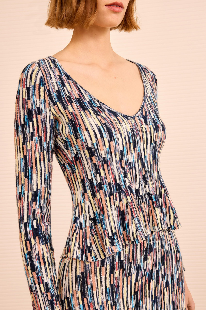 ULLA JOHNSON Rosalia Multicolor Top outlook