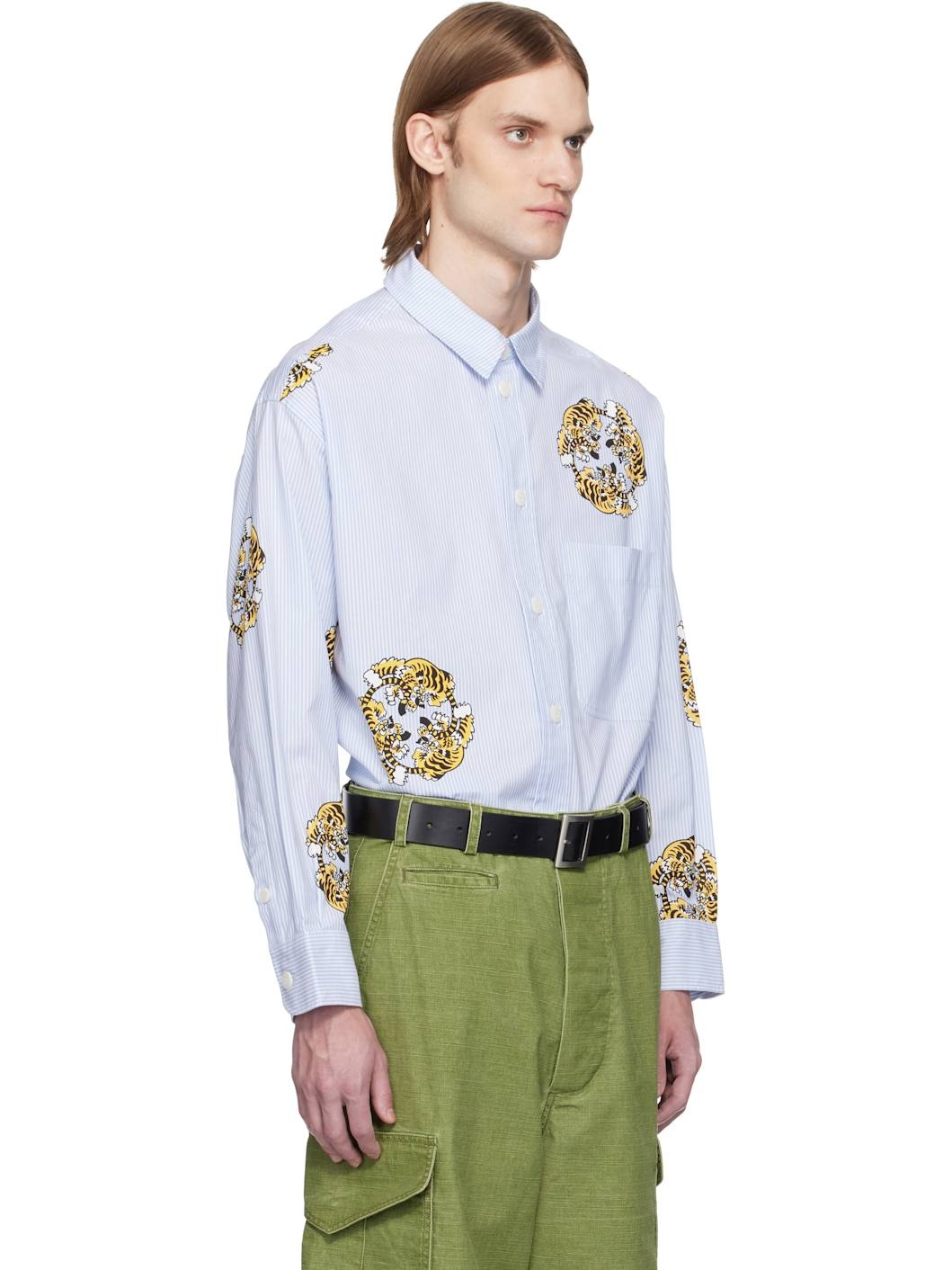 Blue & White Kenzo Paris VERDY Edition Oversized Shirt - 2