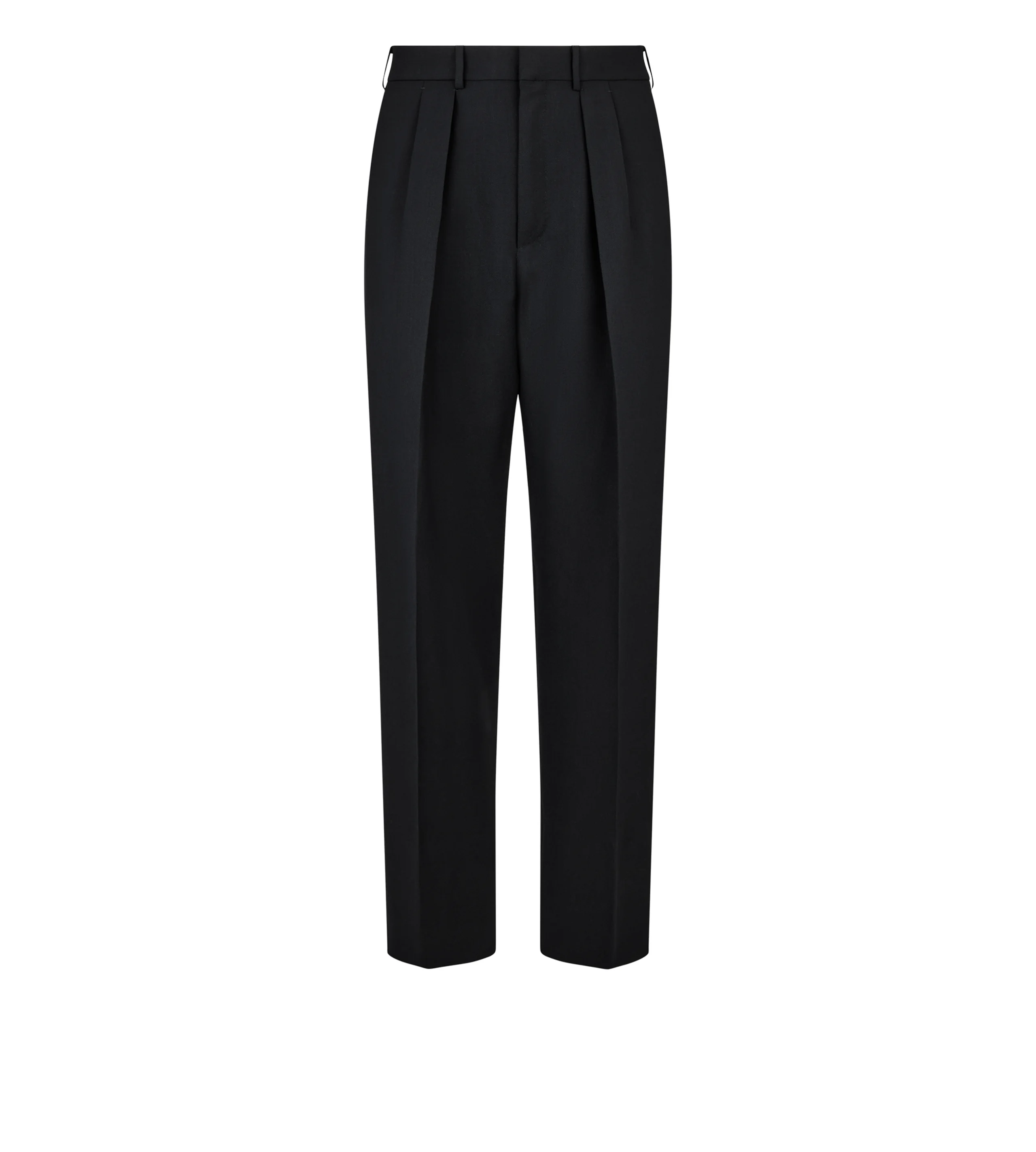 BROKEN TWILL DOUBLE PLEAT PANT - 1