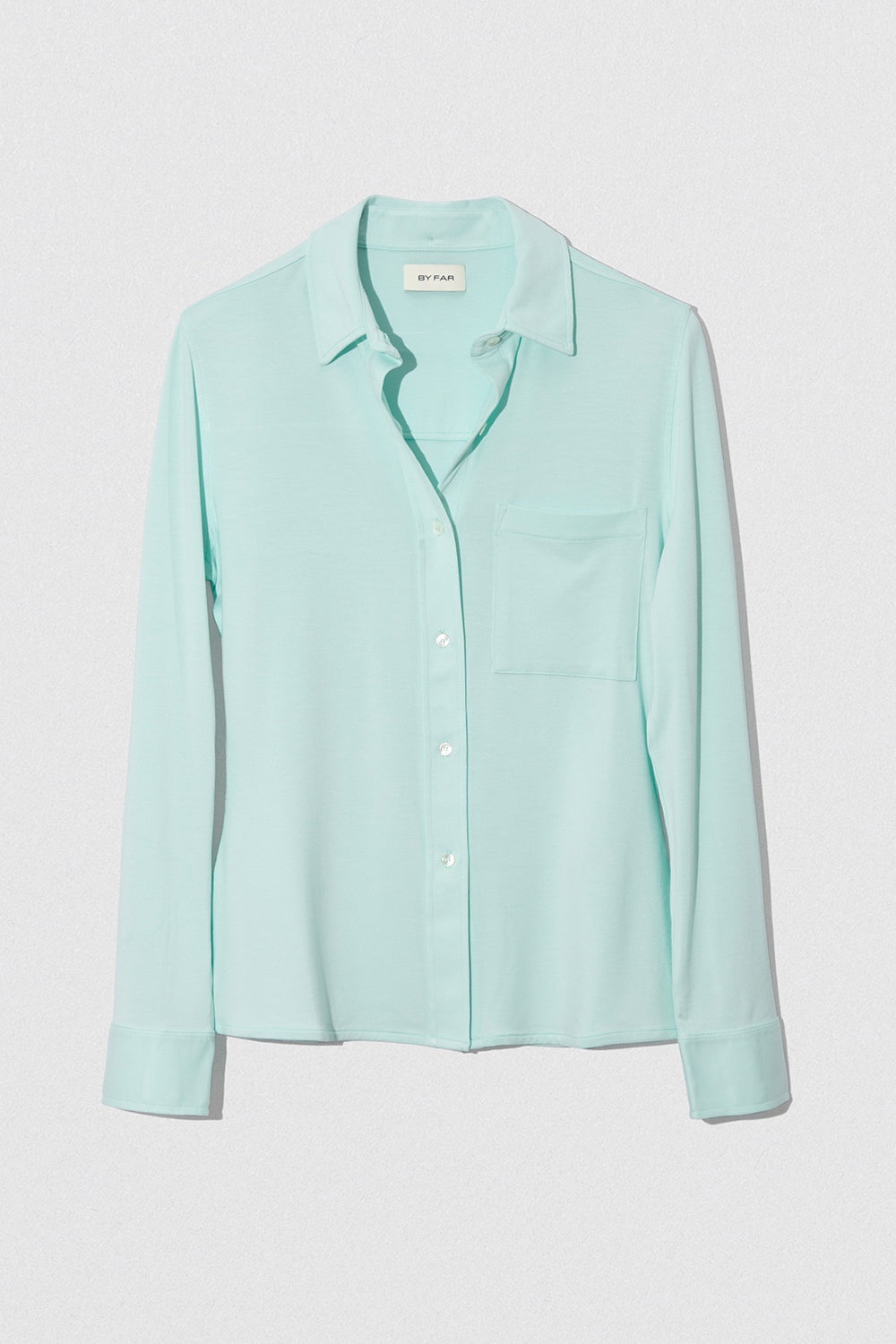 STELLA T SHIRT AQUA GREEN  VISCOSE JERSEY - 1