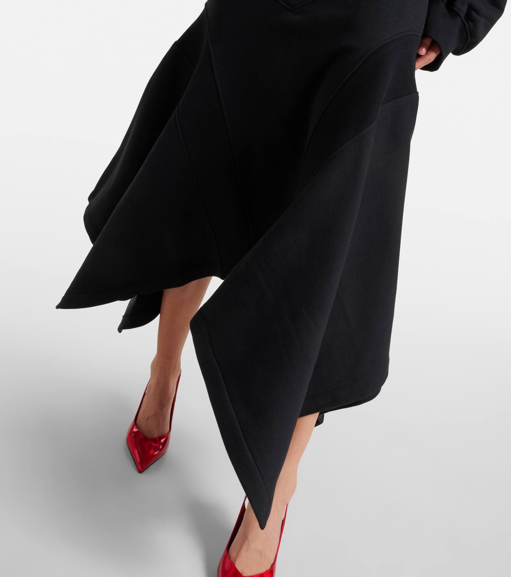 Cotton midi skirt - 5