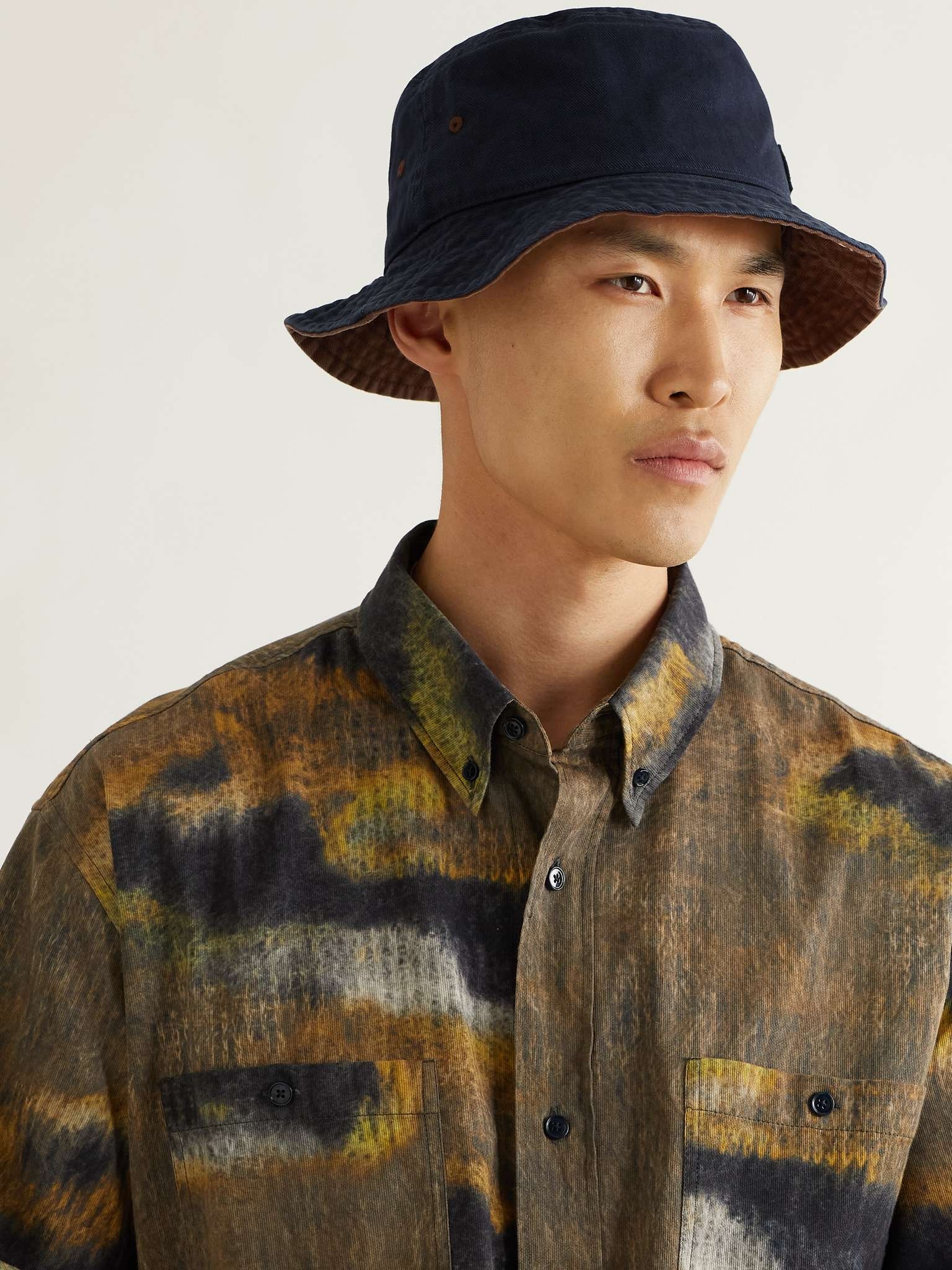 Logo-Appliquéd Cotton-Twill Bucket Hat - 2