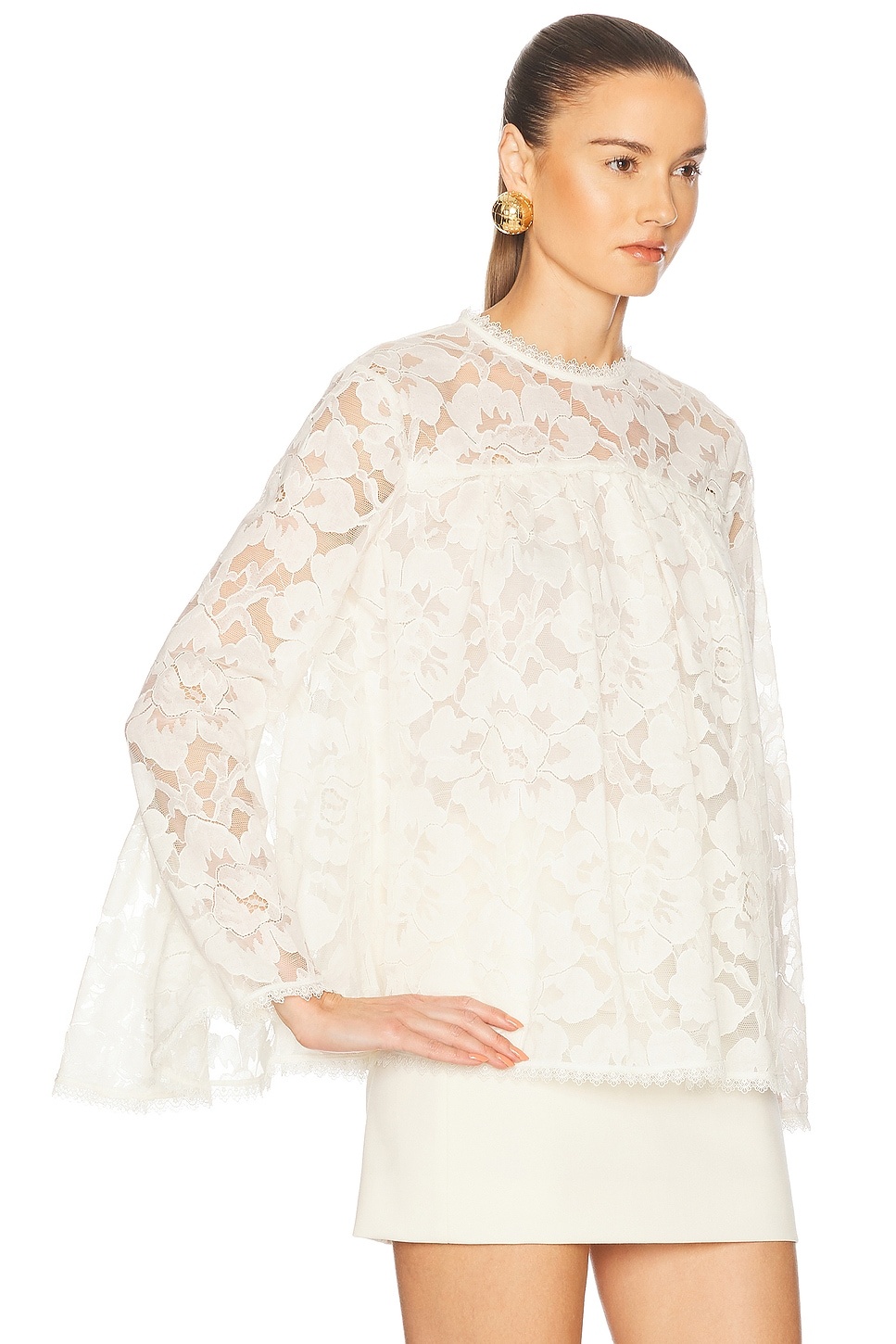 Illuminate Lace Gathered Top - 2