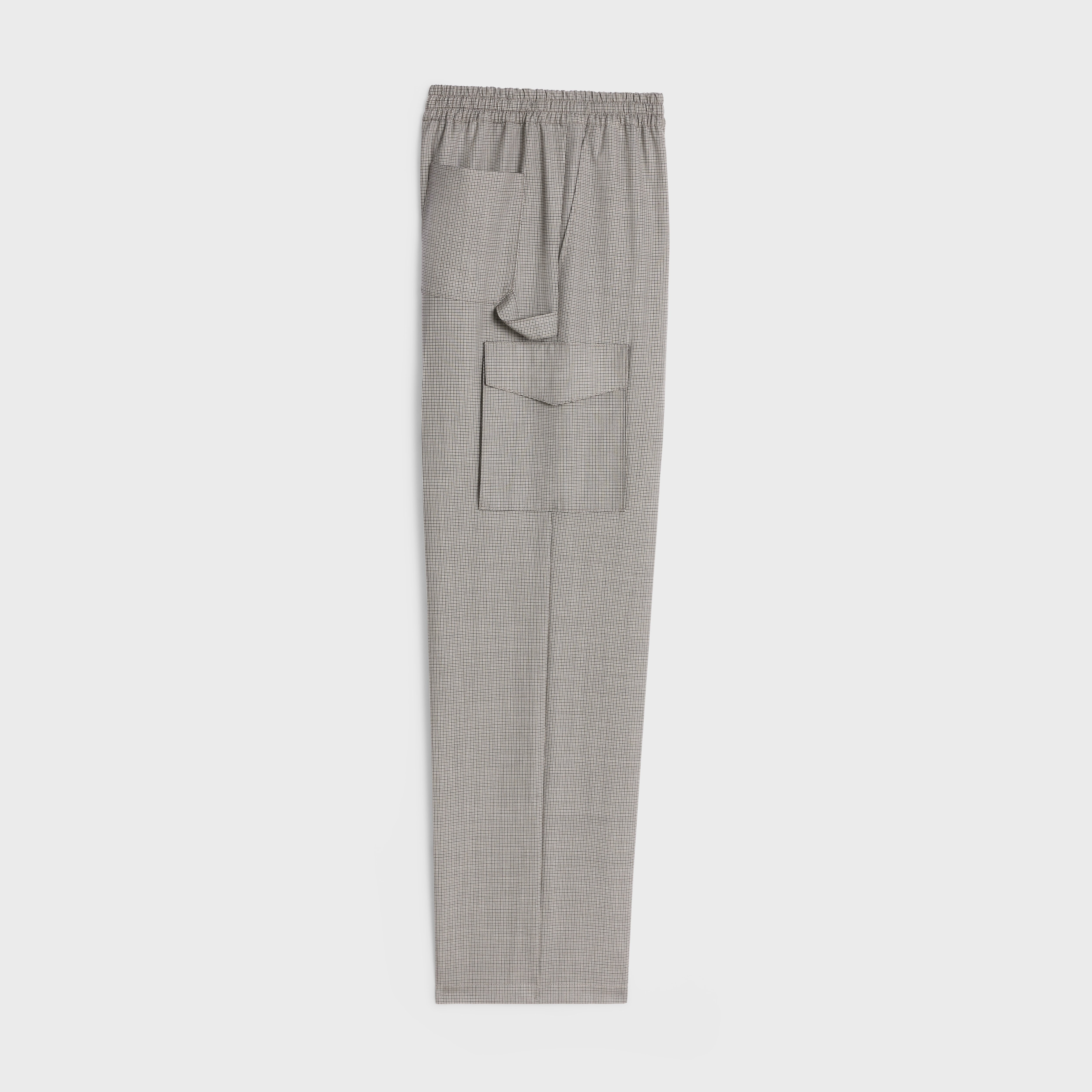 cargo pants in wool fabric - 2