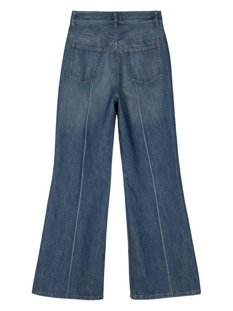 A.P.C. Clienteau high-rise wide-leg jeans outlook