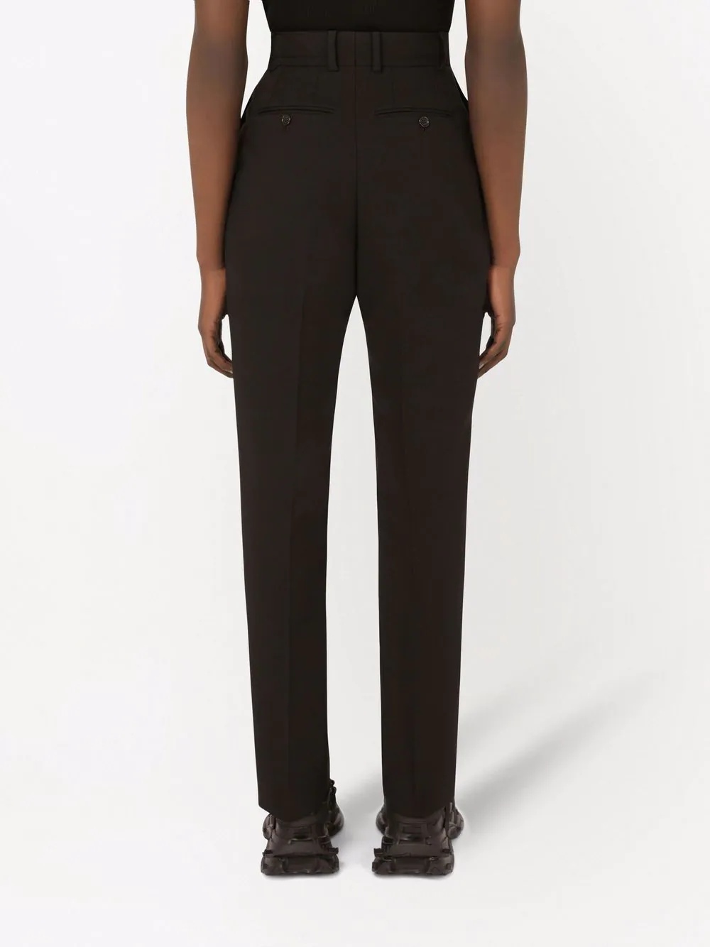 high-waisted tailored trousers - 4