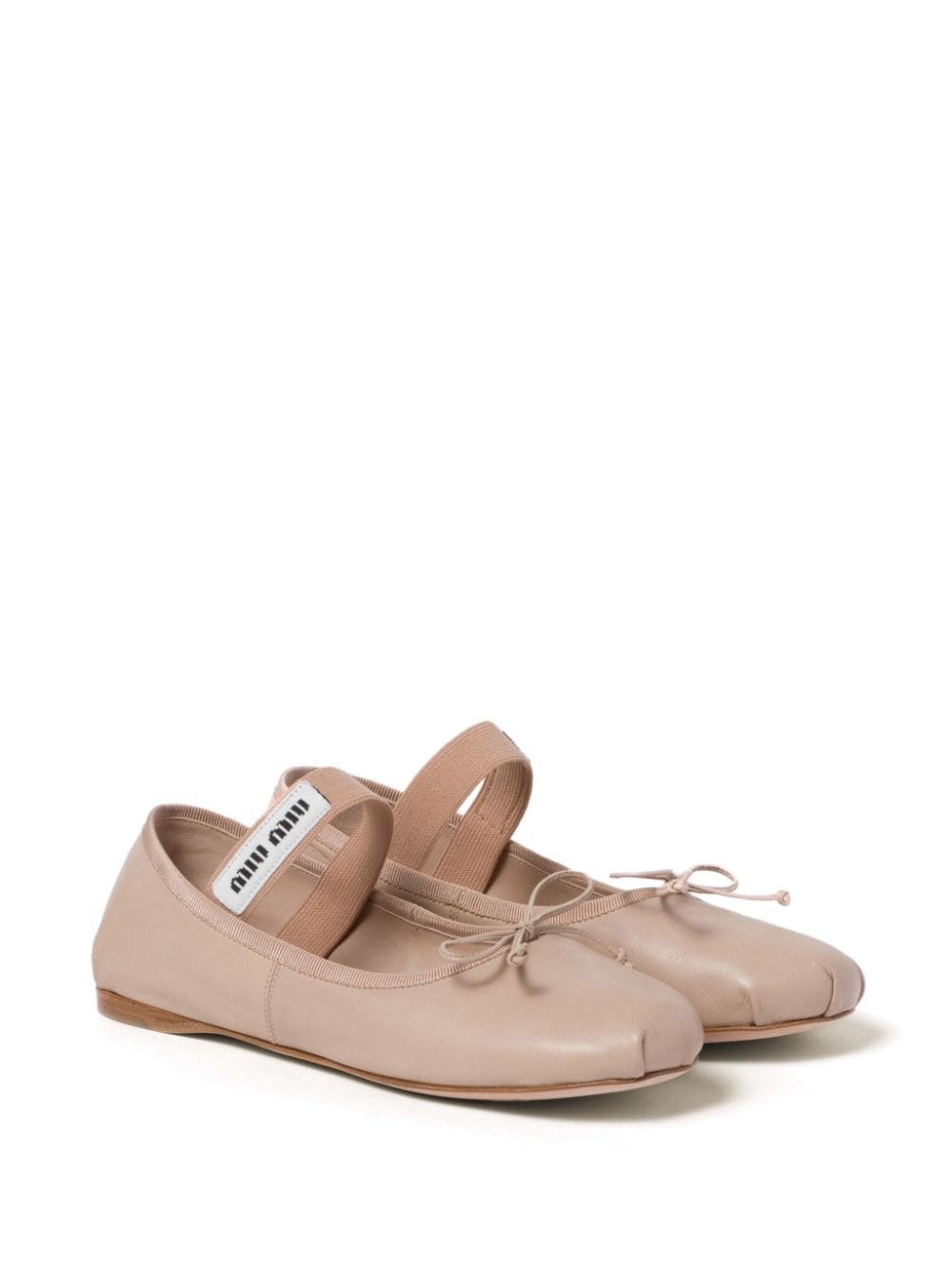 leather ballerina shoes - 2