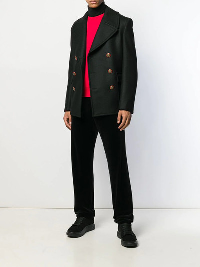 Givenchy unicorn buttons double-breasted coat outlook