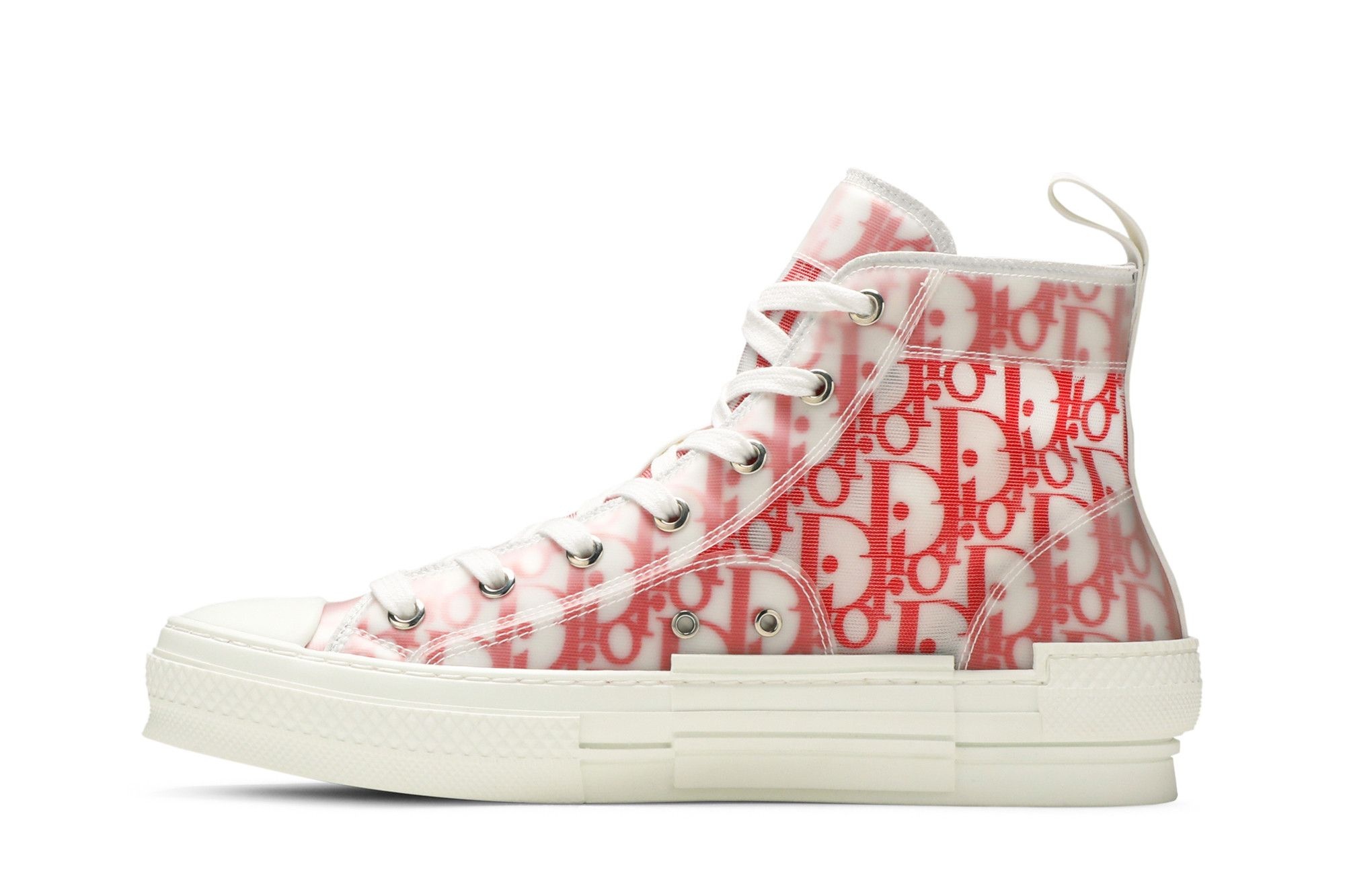 Dior B23 High 'Dior Oblique - White Red' - 3