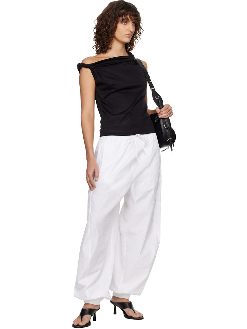 RÓHE Black Sculptural Cotton Silk Top outlook