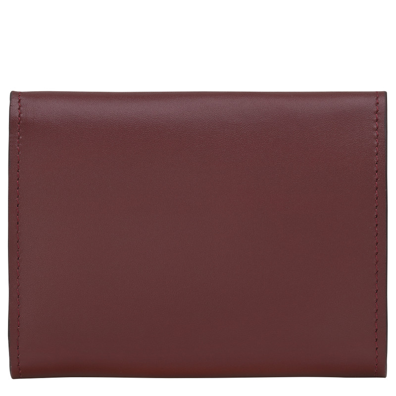 Longchamp Épure Compact wallet Burgundy - Leather outlook