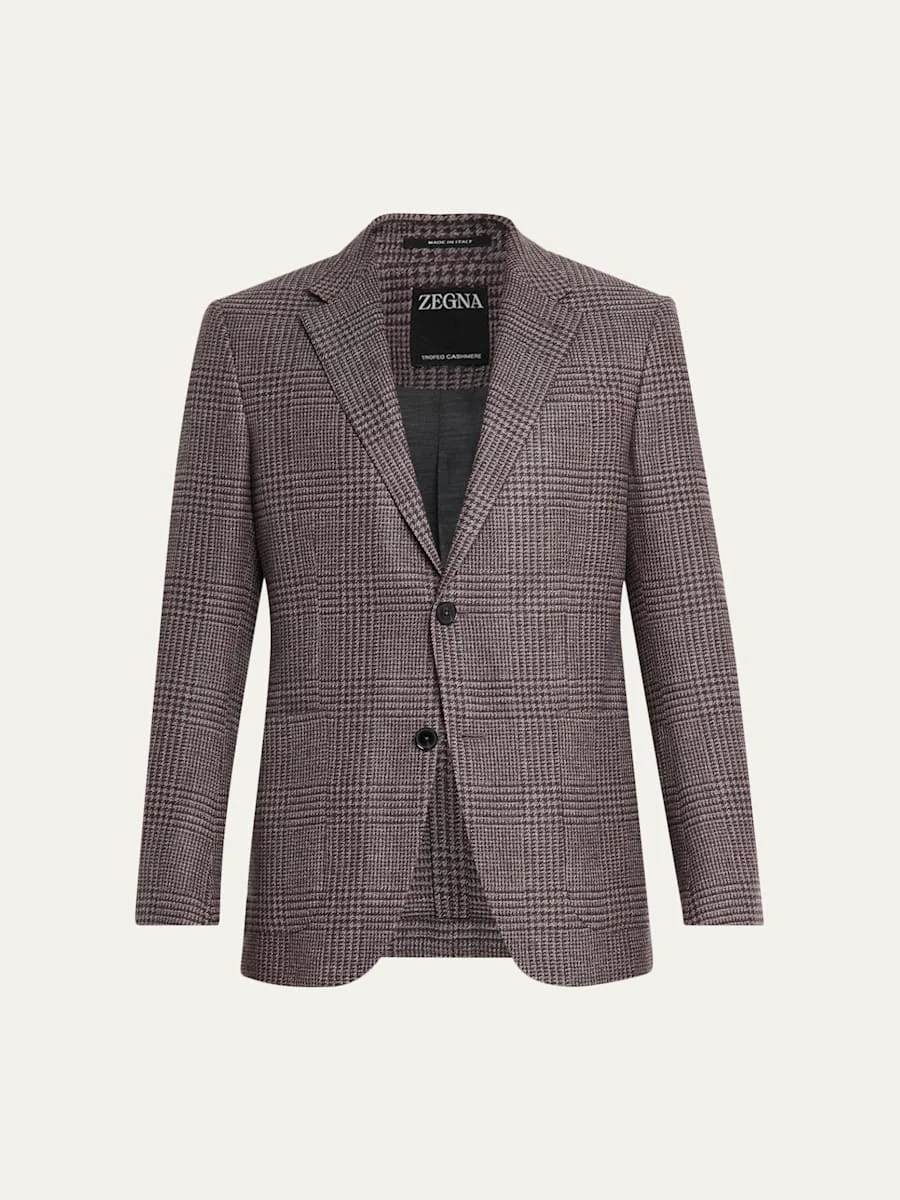 Men's Trofeo Cashmere Glen Plaid Sport Coat - 1