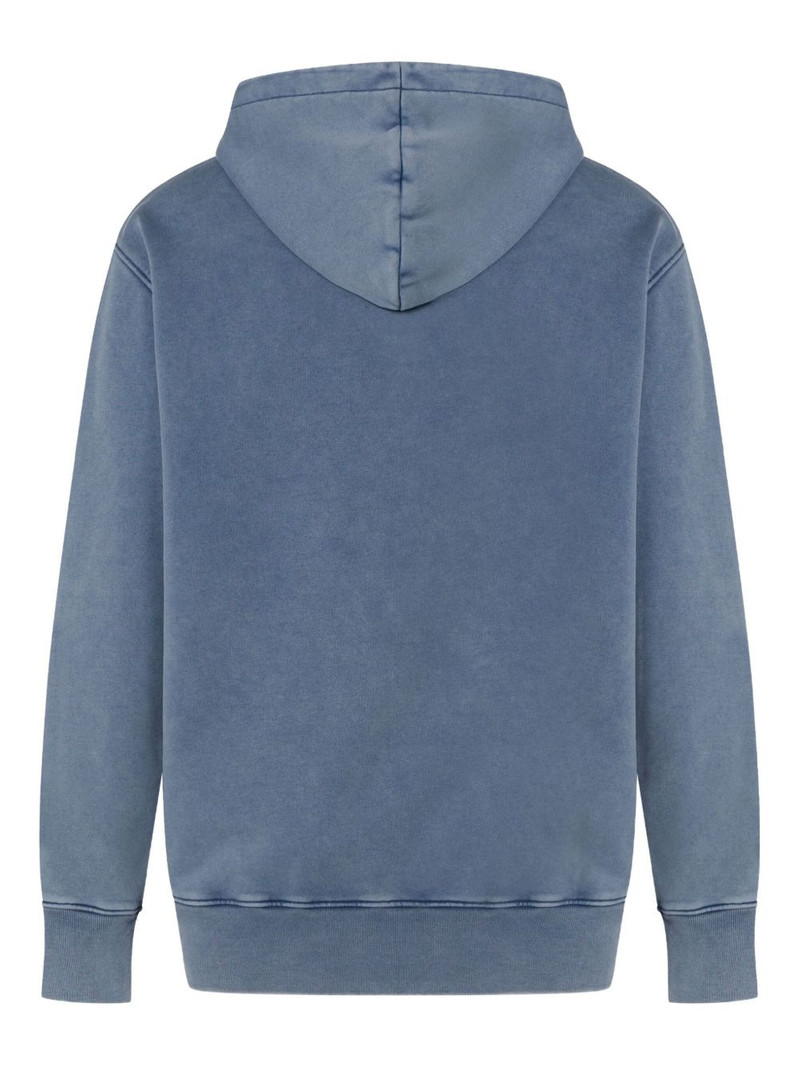 Moschino logo-embroidered hoodie outlook