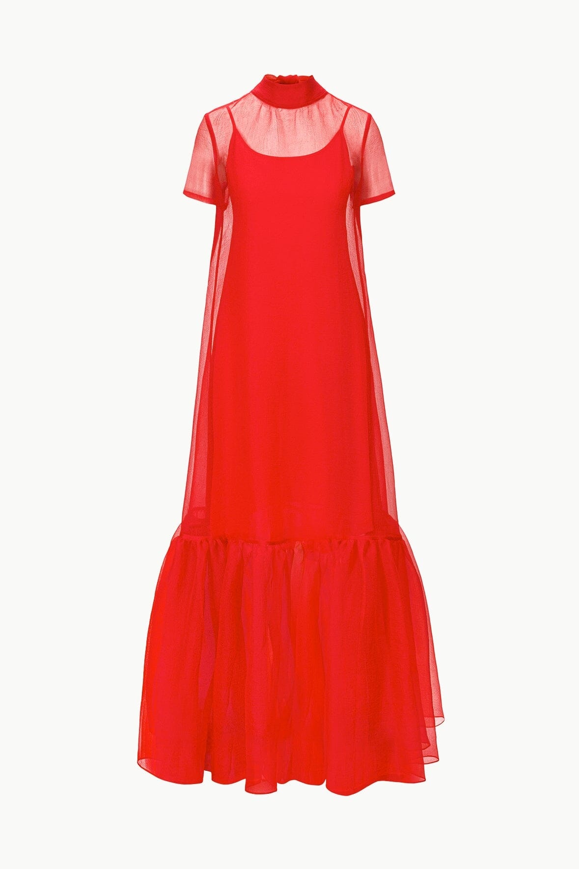 STAUD CALLUNA DRESS RED ROSE - 1