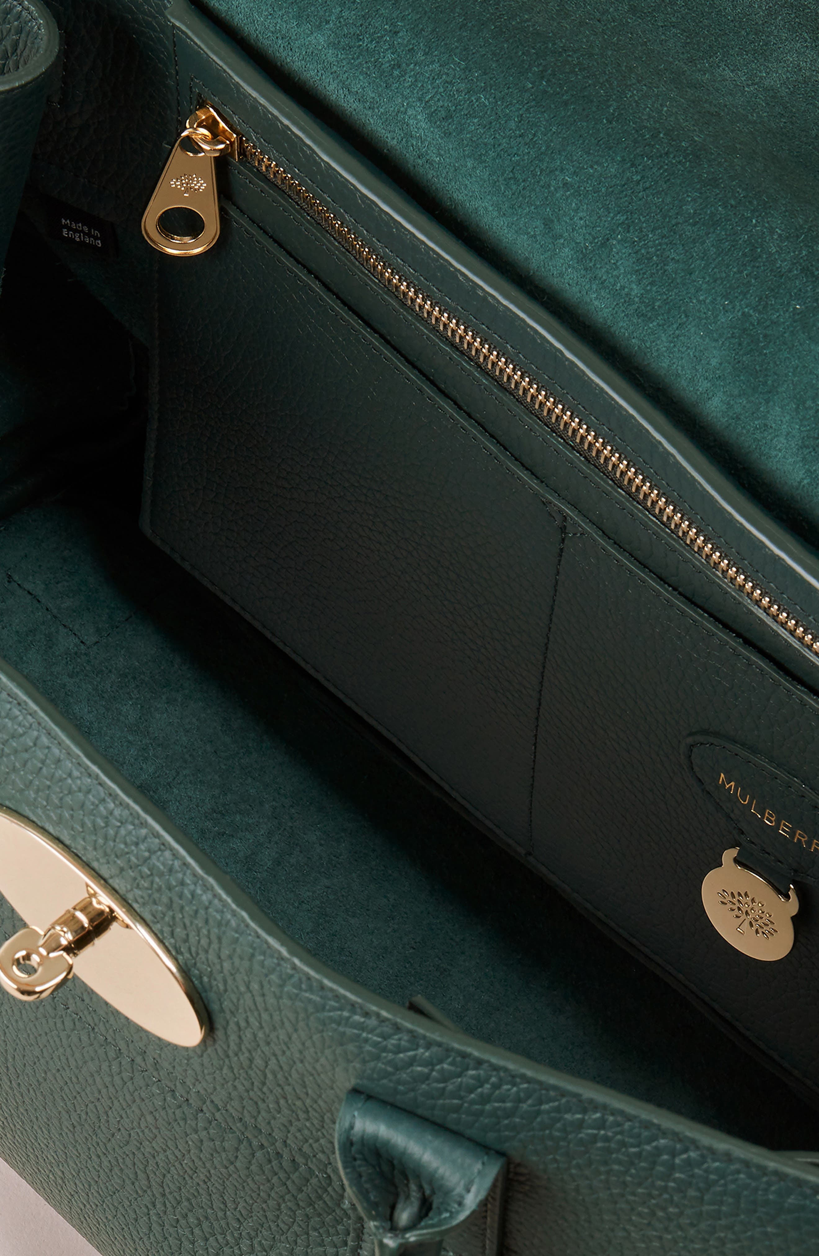 Bayswater Leather Satchel in  Green - 4