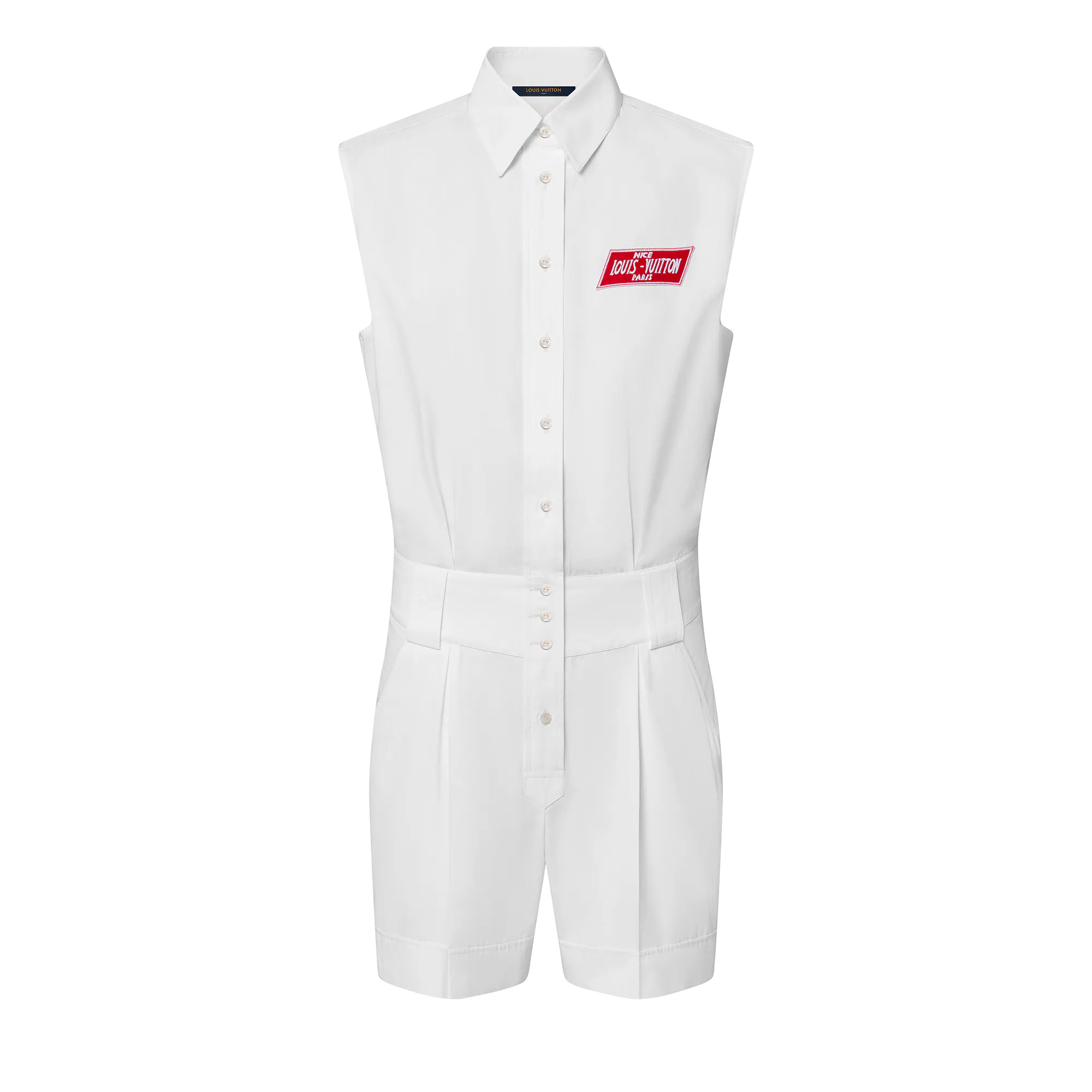 Tailored Poplin Playsuit - 1