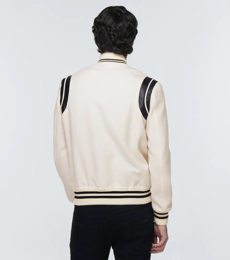 Teddy wool-blend varsity jacket - 4