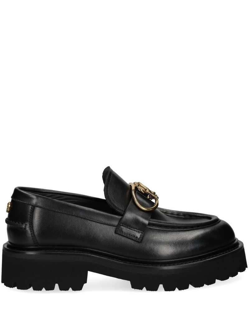 logo-plaque loafers 1