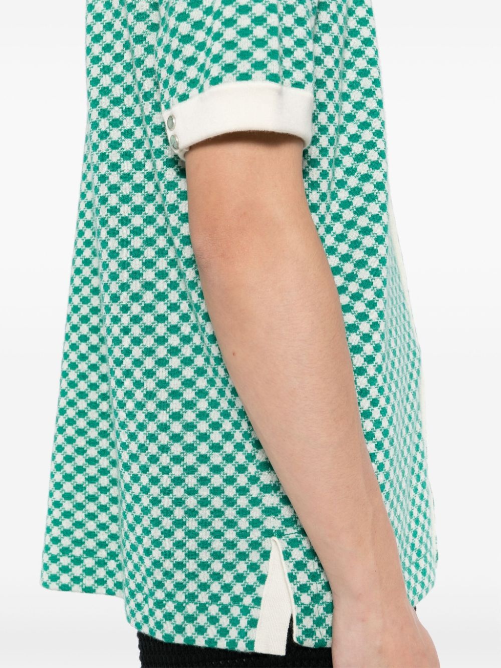 Emerald-Dot jacquard boat shirt - 5