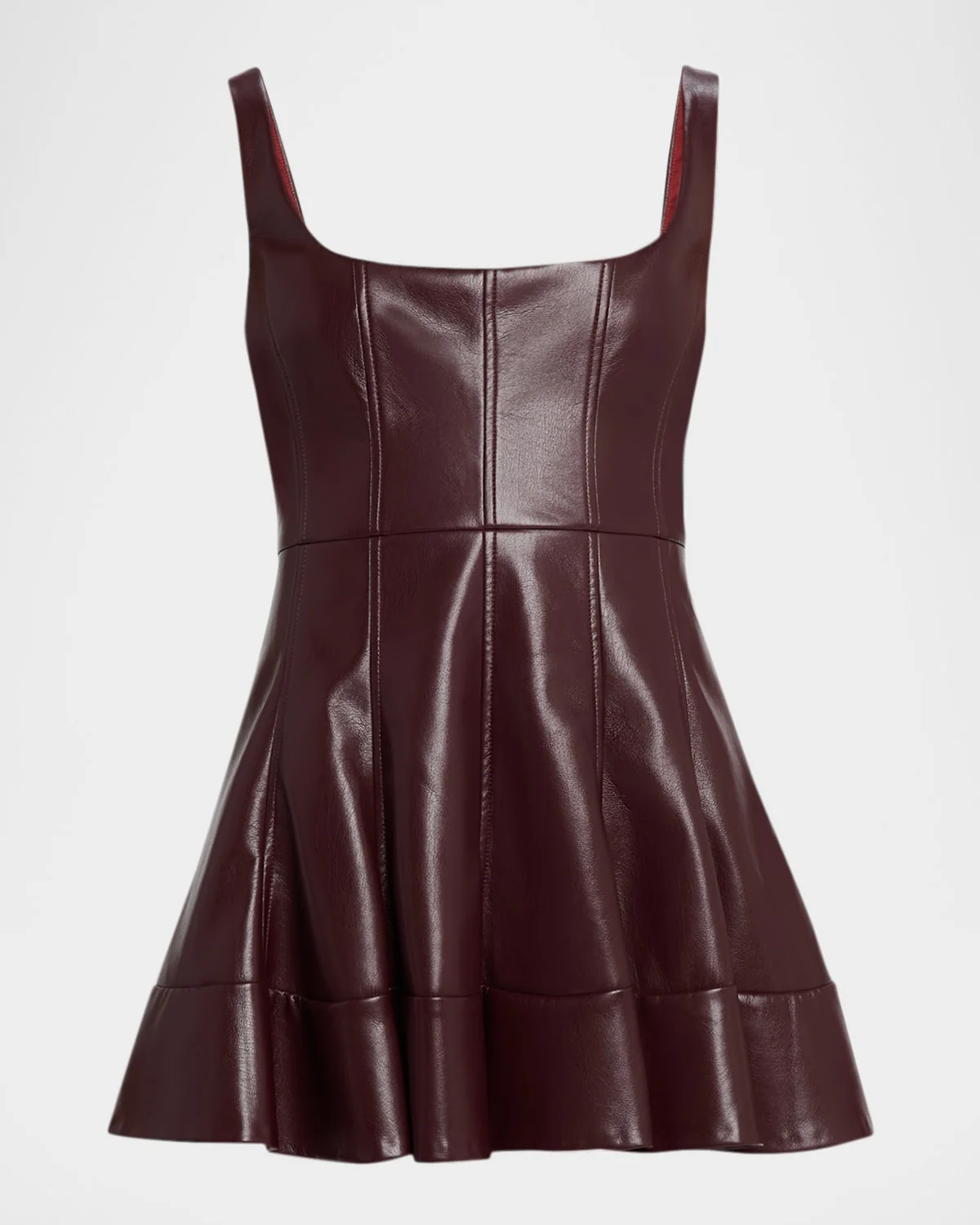 Fauber Faux Leather Mini Dress - 1