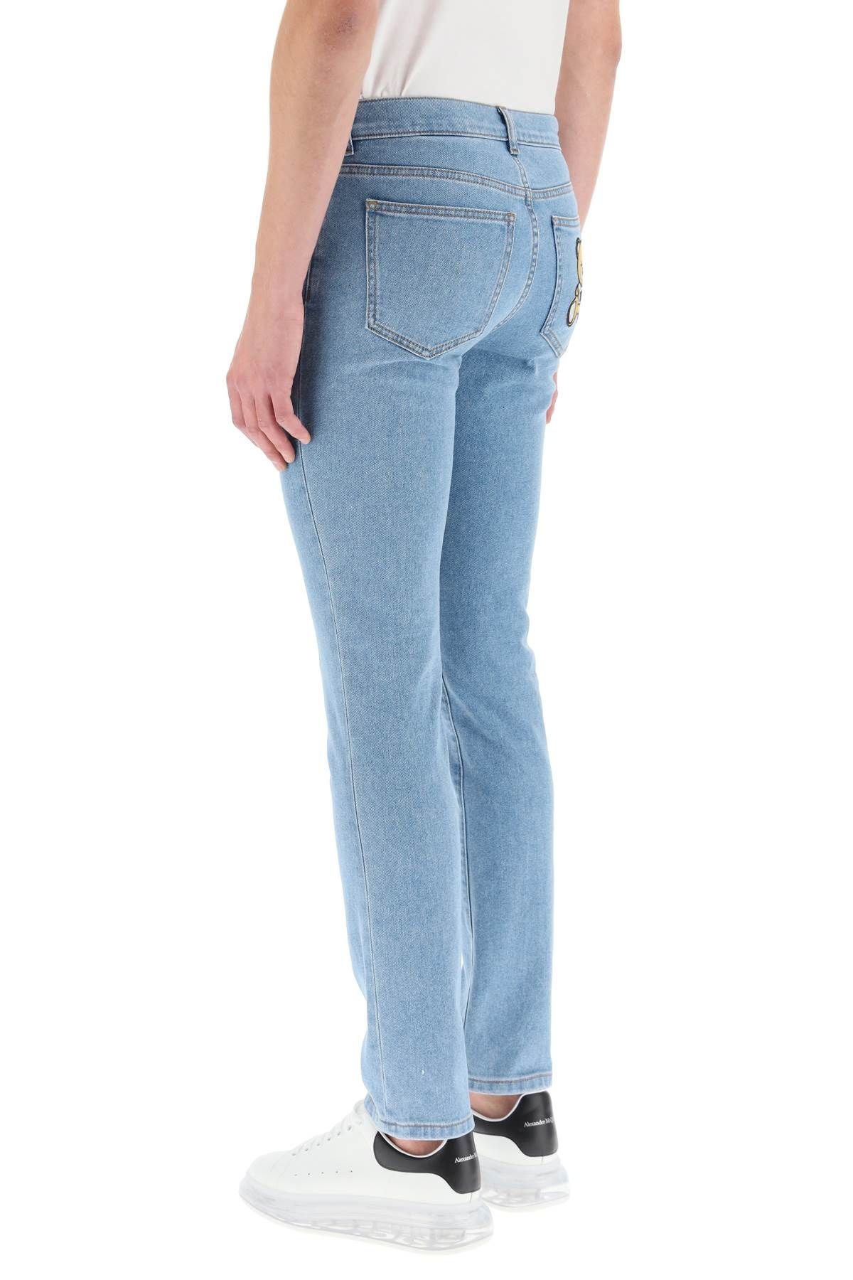 JEANS WITH TEDDY BEAR EMBROIDERY - 4