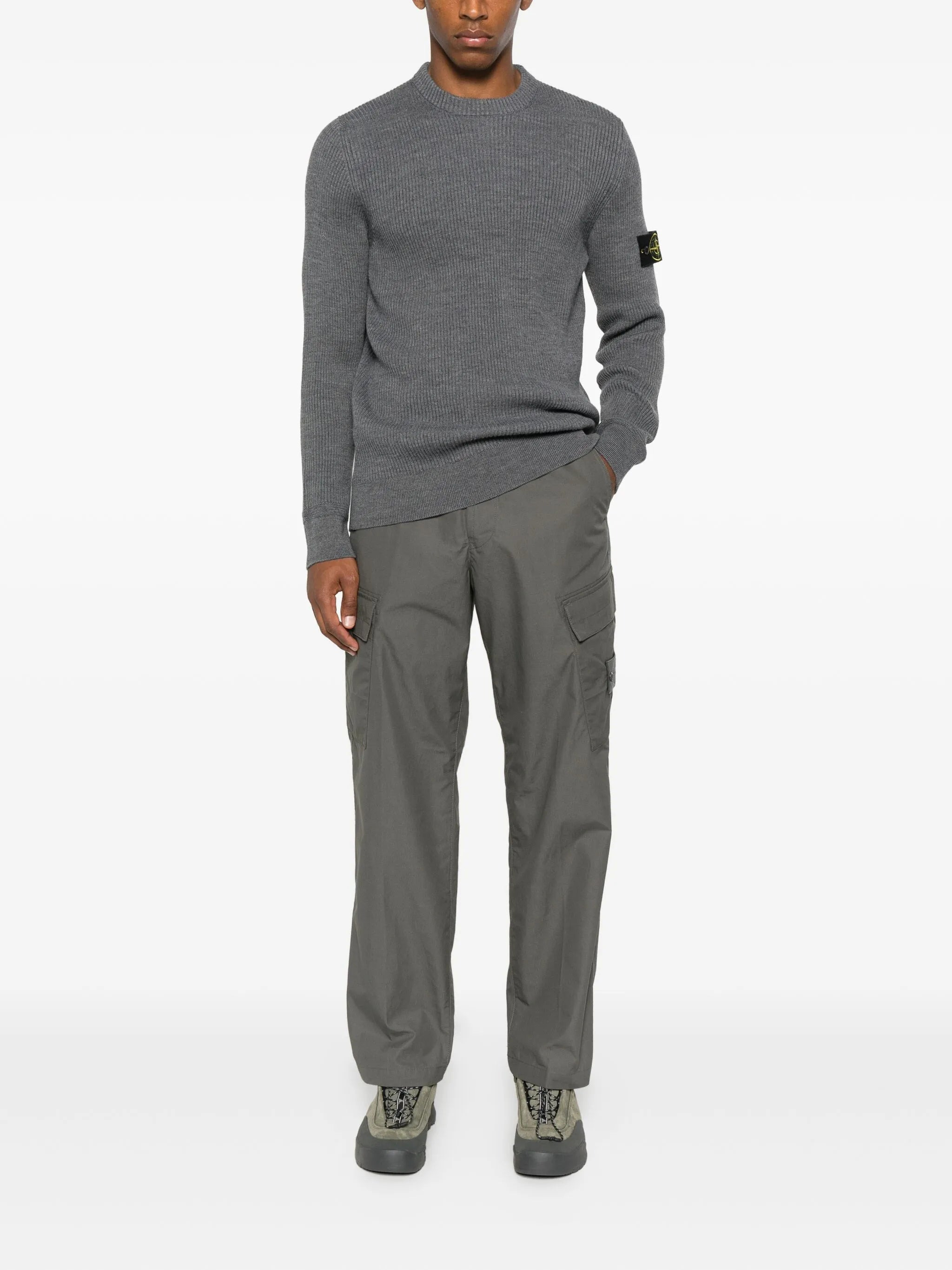 Stone Island Ribbed-knit Logo-patch Sweater - 5