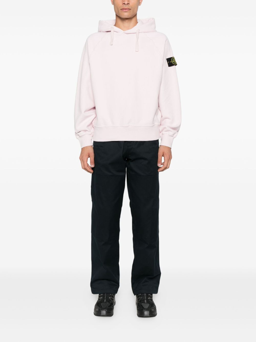 logo-patch hooded sweater - 2