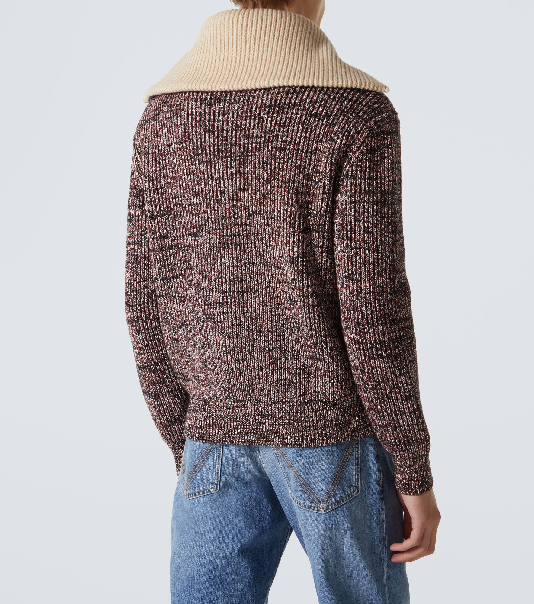 Cotton and wool cardigan - 4