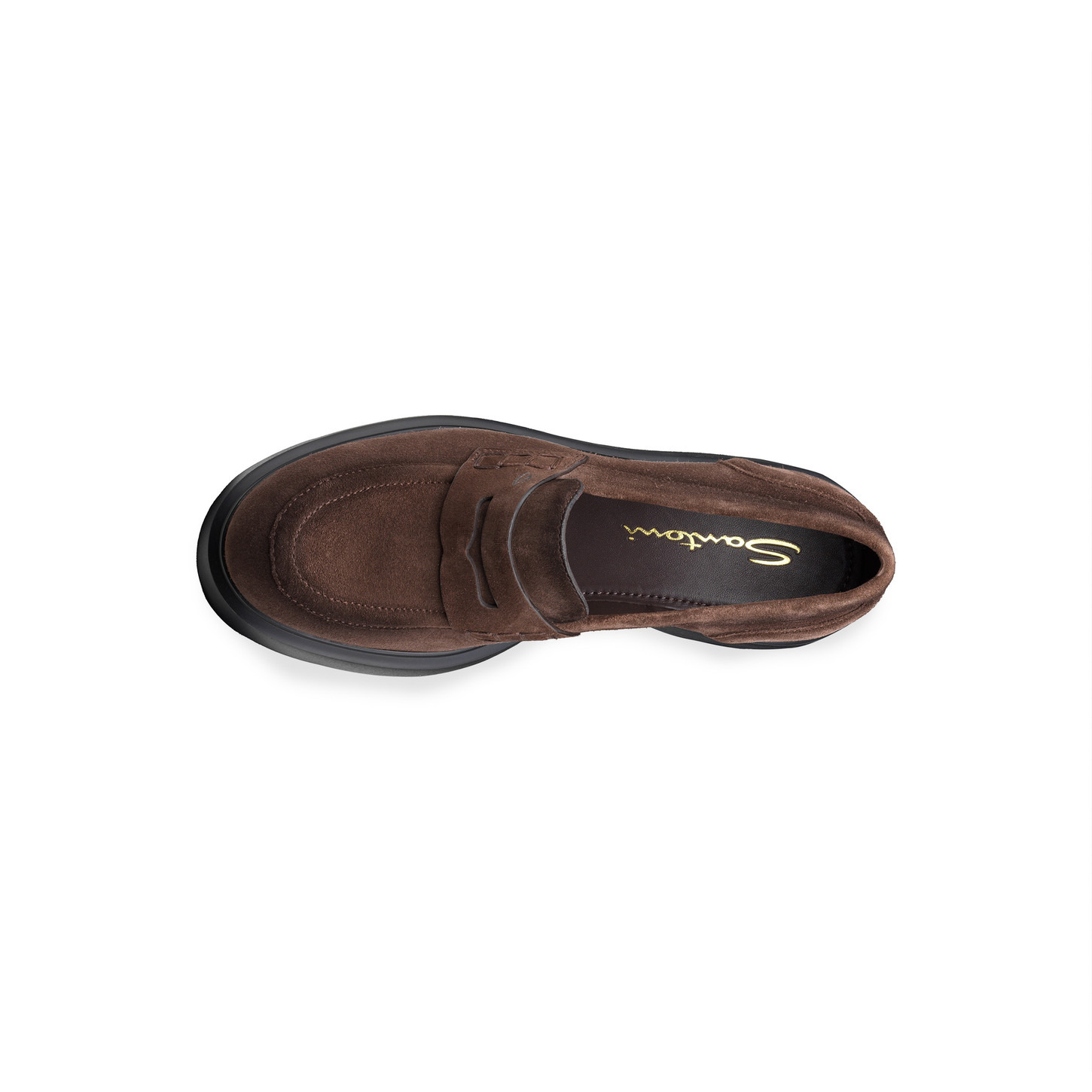 Women's black leather Easy penny loafer - 4