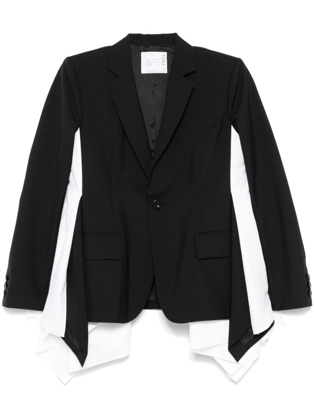 panel-detail blazer - 1