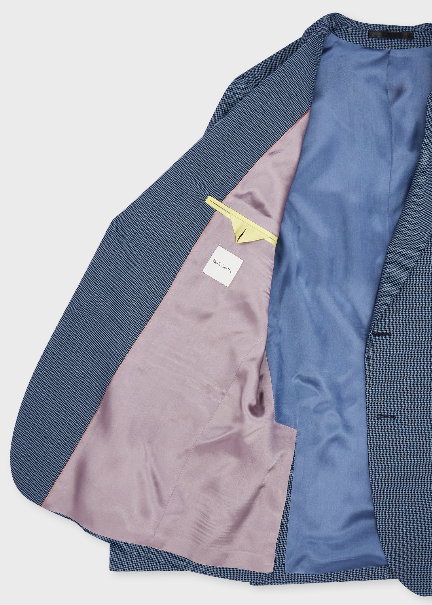 Blue Overdyed Micro-Houndstooth Wool Suit - 4